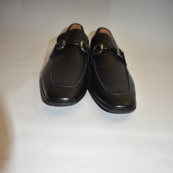 Magnanni Horsebit Leather Loafer Size 10 M Black 16482 - Picture 9 of 12